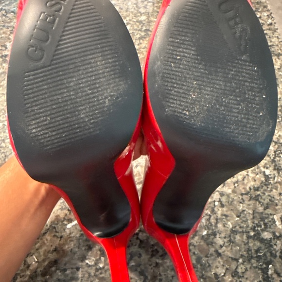 Guess open toes high heels shoes RED - Picture 8 of 8